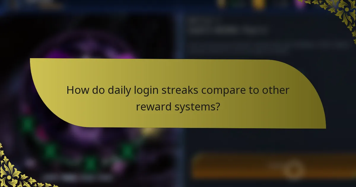 How do daily login streaks compare to other reward systems?